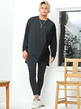 アシンメトリートップス のメンズ人気ファッションコーディネート Wear