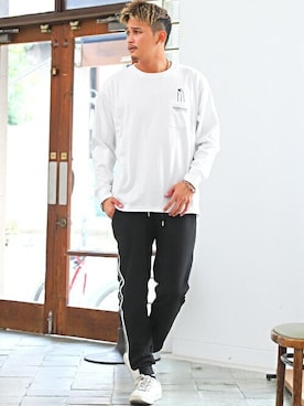 「LUXSTYLE（ラグスタイル）のアイテム」を使った、LUX STYLE staffさん（メンズ・180cm）の冬コーディネート