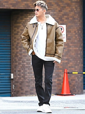 LUX STYLE staffさん（メンズ・180cm）の冬コーディネート