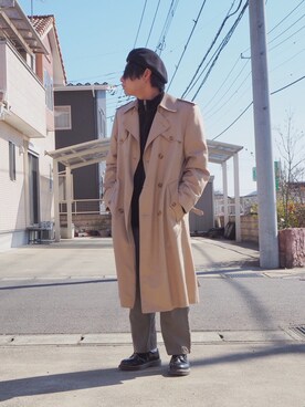 「Dior」｜「アイテム（ハンチング/ベレー帽）」を使った、H.Kさん（メンズ・168cm）の春コーディネート
