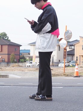 「PUMA（プーマ）のアイテム（ナイロンジャケット）」を使った、H.Kさん（メンズ・168cm）の秋コーディネート