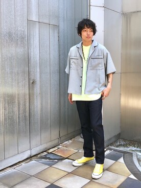 小林さん（メンズ・180cm）の春コーディネート