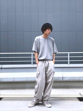 「CONS SBのアイテム」を使った、小林さん（メンズ・180cm）の夏コーディネート