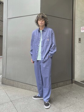 「BIG MAC（ビッグマック）のアイテム（その他パンツ）」を使った、小林さん（メンズ・180cm）の春コーディネート