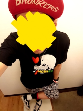 「MXMXM」｜「アイテム（財布/小物）」を使った、きのこ＠毒x毒x毒さん（メンズ・180cm）の春コーディネート