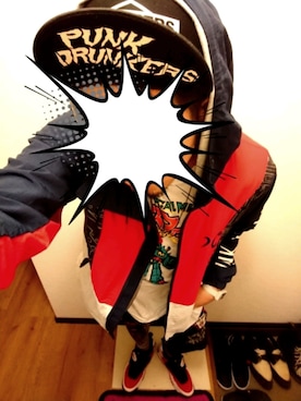 「MXMXM」｜「アイテム（財布/小物）」を使った、きのこ＠毒x毒x毒さん（メンズ・180cm）の秋コーディネート