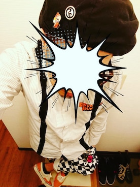 「MXMXM」｜「アイテム（財布/小物）」を使った、きのこ＠毒x毒x毒さん（メンズ・180cm）の春コーディネート