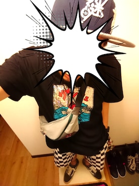「MXMXM」｜きのこ＠毒x毒x毒さん（メンズ・180cm）の夏コーディネート