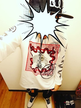 「Jordan」｜「アイテム（財布/小物）」を使った、きのこ＠毒x毒x毒さん（メンズ・180cm）の秋コーディネート