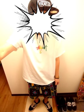 「MXMXM」｜きのこ＠毒x毒x毒さん（メンズ・180cm）の夏コーディネート