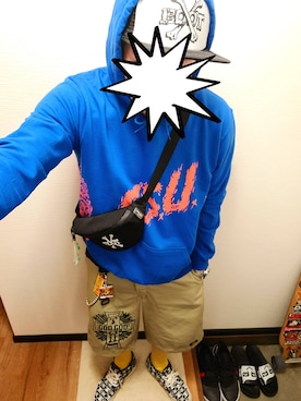 「OUPS（ウップス）のアイテム」を使った、👤さん（メンズ・180cm）の春コーディネート