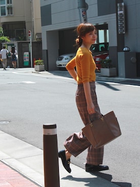 「JOSEPH CHEANEY&SONS（ジョセフチーニーアンドサンズ）のアイテム」を使った、megumi ogawaさん（レディース・165cm）の秋コーディネート