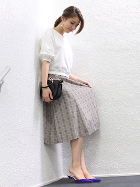 「baldan（バルダン）のアイテム」を使った、megumi ogawaさん（レディース・165cm）の夏コーディネート