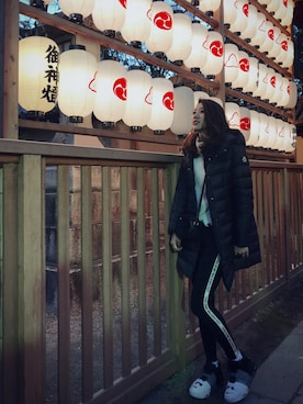 「BASE（ベース）のアイテム（トップス）」を使った、hitomin𓃱さん（レディース・179cm）の冬コーディネート