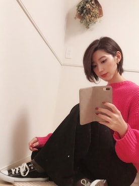 hitomin𓃱さん（レディース・179cm）の冬コーディネート