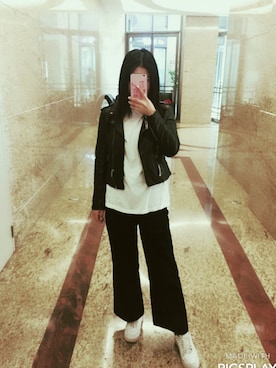 「salad（サラダ）のアイテム（ジャケット/アウター）」を使った、lenaさん（レディース・165cm）の春コーディネート