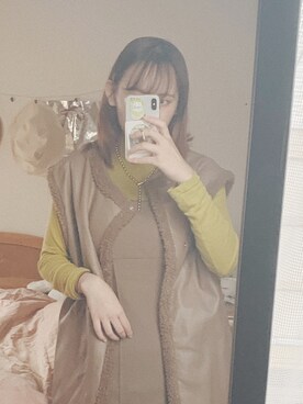 「ピスタチオ」｜「アイテム（アクセサリー）」を使った、__さん（レディース・161cm）の秋コーディネート