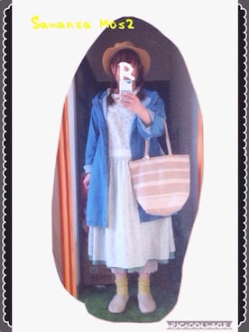 「サマンサ モスモス(Samansa Mos2)」｜「アイテム（モッズコート）」を使った、tsuo（つお）さん（レディース・154cm）の春コーディネート