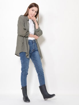 「フェスコーデ」｜「アイテム（レインシューズ）」を使った、ショップにこにこ（shopnikoniko）さん（レディース・166cm）の夏コーディネート