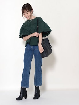 「shopnikoniko」｜「アイテム（ブーツ）」を使った、ショップにこにこ（shopnikoniko）さん（レディース・158cm）の夏コーディネート