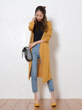「shopnikoniko」｜「アイテム（パンプス）」を使った、ショップにこにこ（shopnikoniko）さん（レディース・170cm）の秋コーディネート