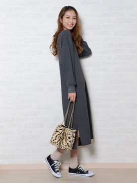 「shopnikoniko」｜「アイテム（ワンピース/ドレス）」を使った、ショップにこにこ（shopnikoniko）さん（レディース・170cm）の秋コーディネート