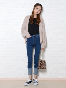 「shopnikoniko」｜「アイテム（パンツ）」を使った、ショップにこにこ（shopnikoniko）さん（レディース・170cm）の秋コーディネート