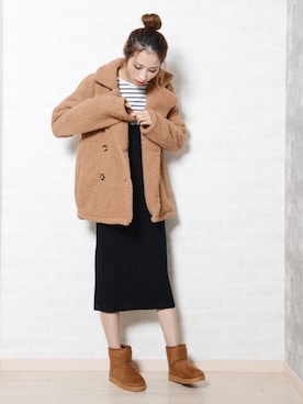 「shopnikoniko」｜「アイテム（ワンピース/ドレス）」を使った、ショップにこにこ（shopnikoniko）さん（レディース・170cm）の冬コーディネート