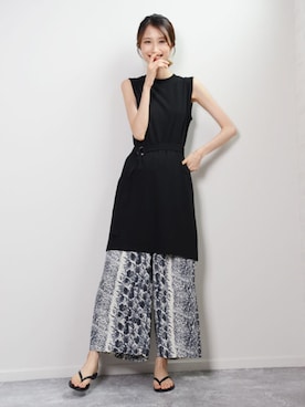「shopnikoniko」｜「アイテム（パンツ）」を使った、ショップにこにこ（shopnikoniko）さん（レディース・170cm）の夏コーディネート