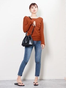 「shopnikoniko」｜「アイテム（パンツ）」を使った、ショップにこにこ（shopnikoniko）さん（レディース・160cm）の秋コーディネート
