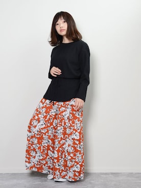 「shopnikoniko」｜「アイテム（パンツ）」を使った、ショップにこにこ（shopnikoniko）さん（レディース・158cm）の秋コーディネート
