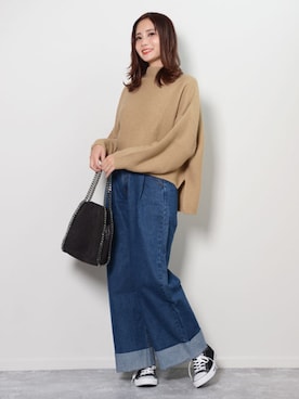「shopnikoniko」｜「アイテム（パンツ）」を使った、ショップにこにこ（shopnikoniko）さん（レディース・160cm）の秋コーディネート