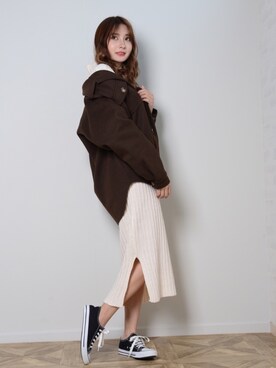 「shopnikoniko」｜「アイテム（ワンピース/ドレス）」を使った、ショップにこにこ（shopnikoniko）さん（レディース・160cm）の冬コーディネート