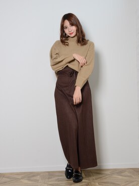 「shopnikoniko」｜「アイテム（パンツ）」を使った、ショップにこにこ（shopnikoniko）さん（レディース・160cm）の冬コーディネート