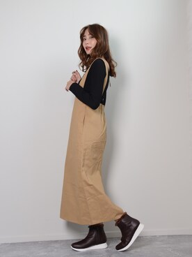 「shopnikoniko」｜「アイテム（ワンピース/ドレス）」を使った、ショップにこにこ（shopnikoniko）さん（レディース・160cm）の冬コーディネート
