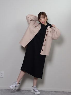 「shopnikoniko」｜「アイテム（ワンピース/ドレス）」を使った、ショップにこにこ（shopnikoniko）さん（レディース・160cm）の冬コーディネート