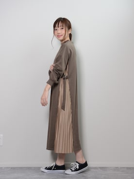 「shopnikoniko」｜「アイテム（ワンピース/ドレス）」を使った、ショップにこにこ（shopnikoniko）さん（レディース・160cm）の冬コーディネート