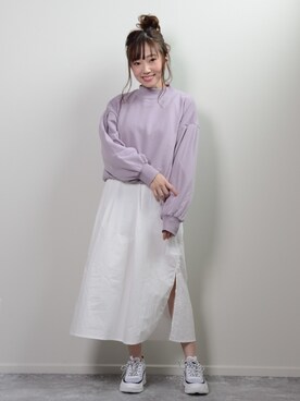 「shopnikoniko」｜「アイテム（トップス）」を使った、ショップにこにこ（shopnikoniko）さん（レディース・160cm）の冬コーディネート
