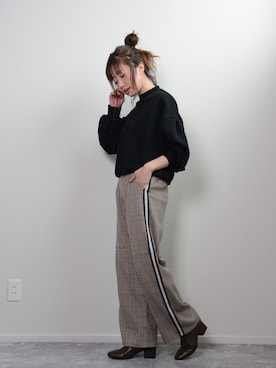 「shopnikoniko」｜「アイテム（パンツ）」を使った、ショップにこにこ（shopnikoniko）さん（レディース・160cm）の冬コーディネート