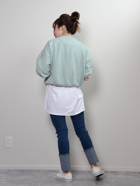 「shopnikoniko」｜「アイテム（トップス）」を使った、ショップにこにこ（shopnikoniko）さん（レディース・160cm）の冬コーディネート