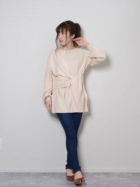 「shopnikoniko」｜「アイテム（パンプス）」を使った、ショップにこにこ（shopnikoniko）さん（レディース・160cm）の春コーディネート