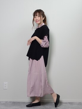 「shopnikoniko」｜「アイテム（パンプス）」を使った、ショップにこにこ（shopnikoniko）さん（レディース・160cm）の春コーディネート