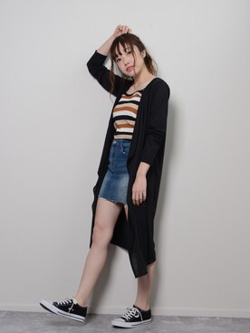 「shopnikoniko」｜「アイテム（トップス）」を使った、ショップにこにこ（shopnikoniko）さん（レディース・160cm）の春コーディネート
