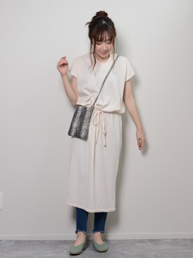 「shopnikoniko」｜「アイテム（パンプス）」を使った、ショップにこにこ（shopnikoniko）さん（レディース・160cm）の春コーディネート