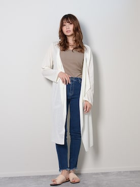 「shopnikoniko」｜「アイテム（トップス）」を使った、ショップにこにこ（shopnikoniko）さん（レディース・160cm）の春コーディネート