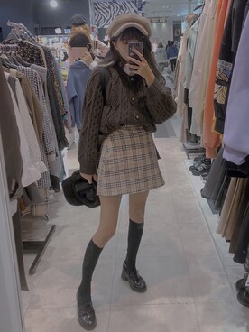 「Twinkle;pm（トゥインクルピーエム）のアイテム」を使った、ｾ    ﾂさん（レディース・153cm）の冬コーディネート