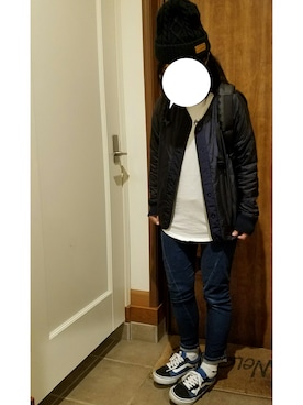 「MILKFED.（ミルクフェド）のアイテム（その他アウター）」を使った、のりたさん（レディース・154cm）の冬コーディネート