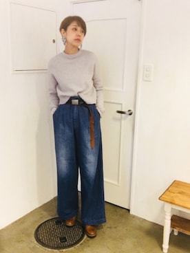 「enchanted（エンチャンテッド）のアイテム」を使った、Rieko  さん（レディース・161cm）の冬コーディネート