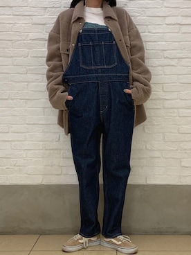 「ANGIE（アンジー）のアイテム（ブルゾン）」を使った、emiさん（レディース・160cm）の冬コーディネート