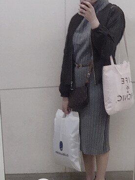 「rps（アールピーエス）のアイテム（ブルゾン）」を使った、ゆうなちゃんさん（レディース・156cm）の春コーディネート